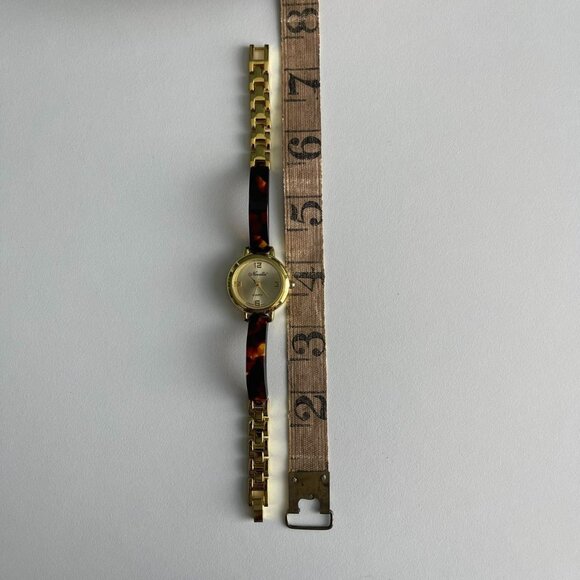 Vintage Novella amber gold plated bracelet watch need battery replacement - Picture 5 of 8